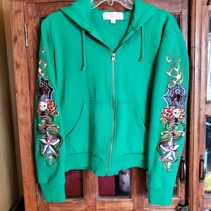 Tattoo Sleeve Romeo & Juliet Embroidered Hoodie